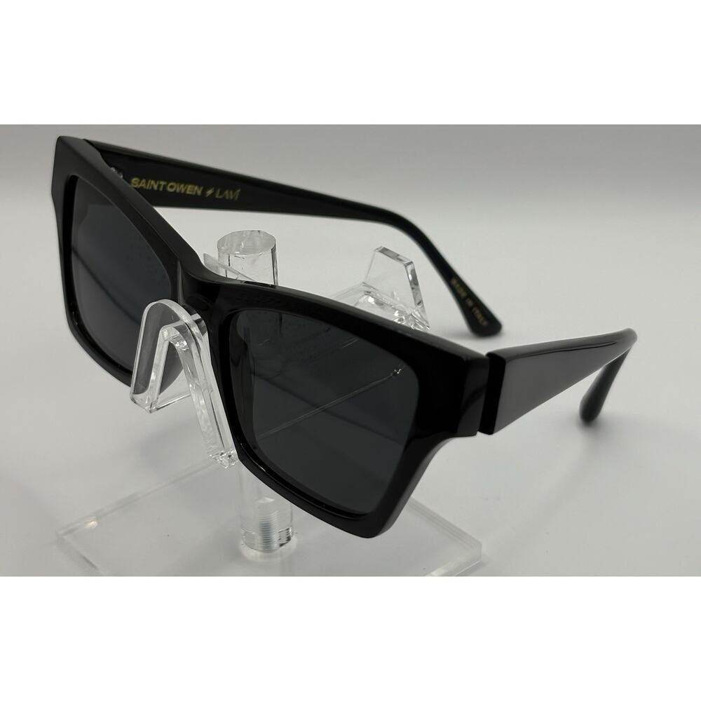 Saint Owen Rockbird Sunglasses Cat Eye Black LAVI Italy Designer Women’s Retro
